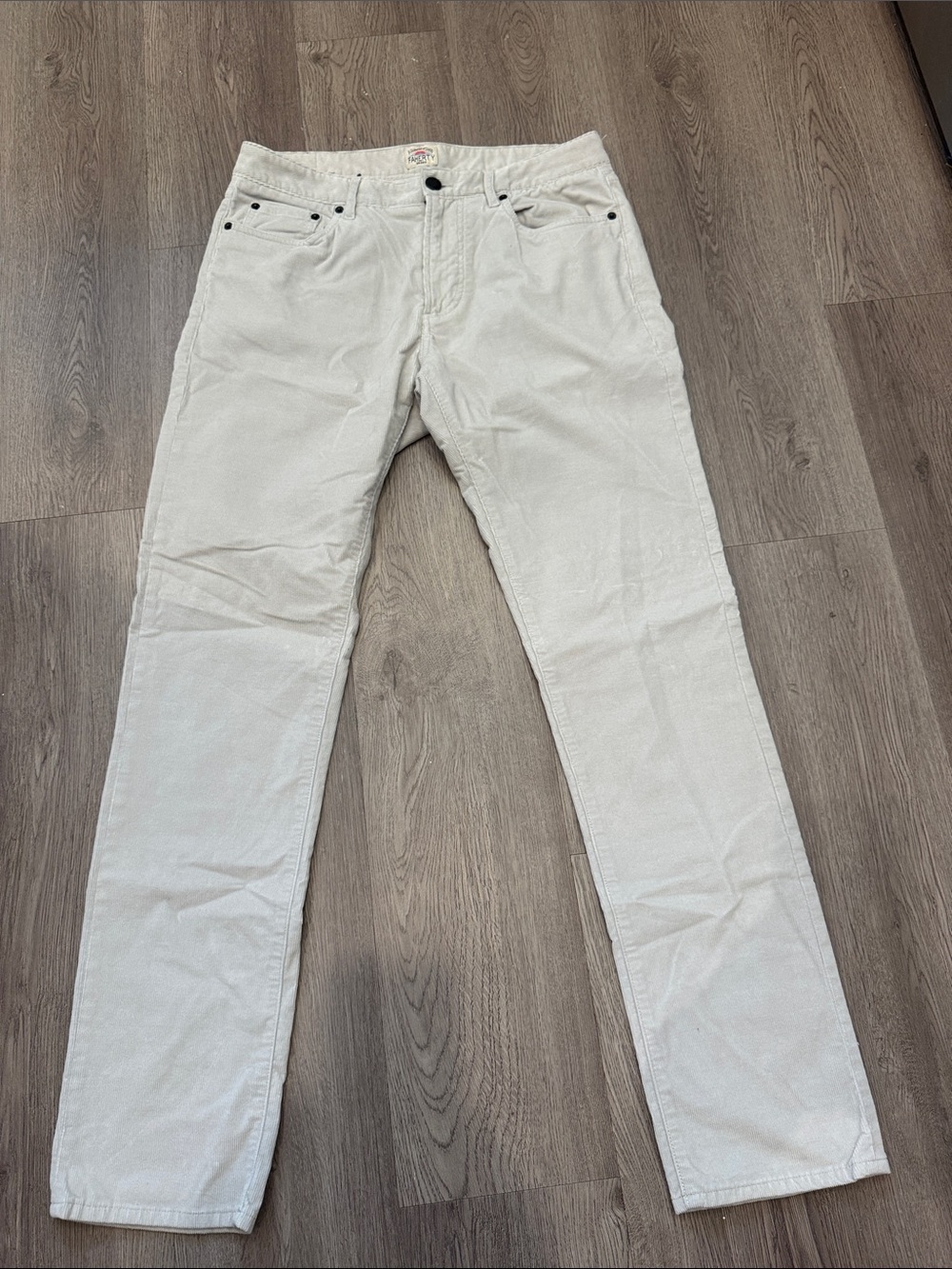 Faherty Cream Corduroy Men's Pants